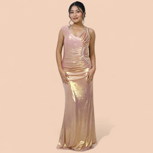 Rosegold Bodycon Evening Party wear