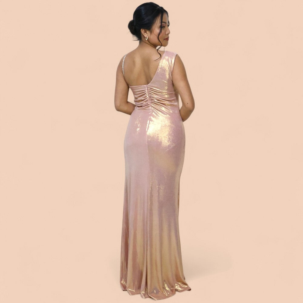 Rosegold Bodycon Evening Party wear