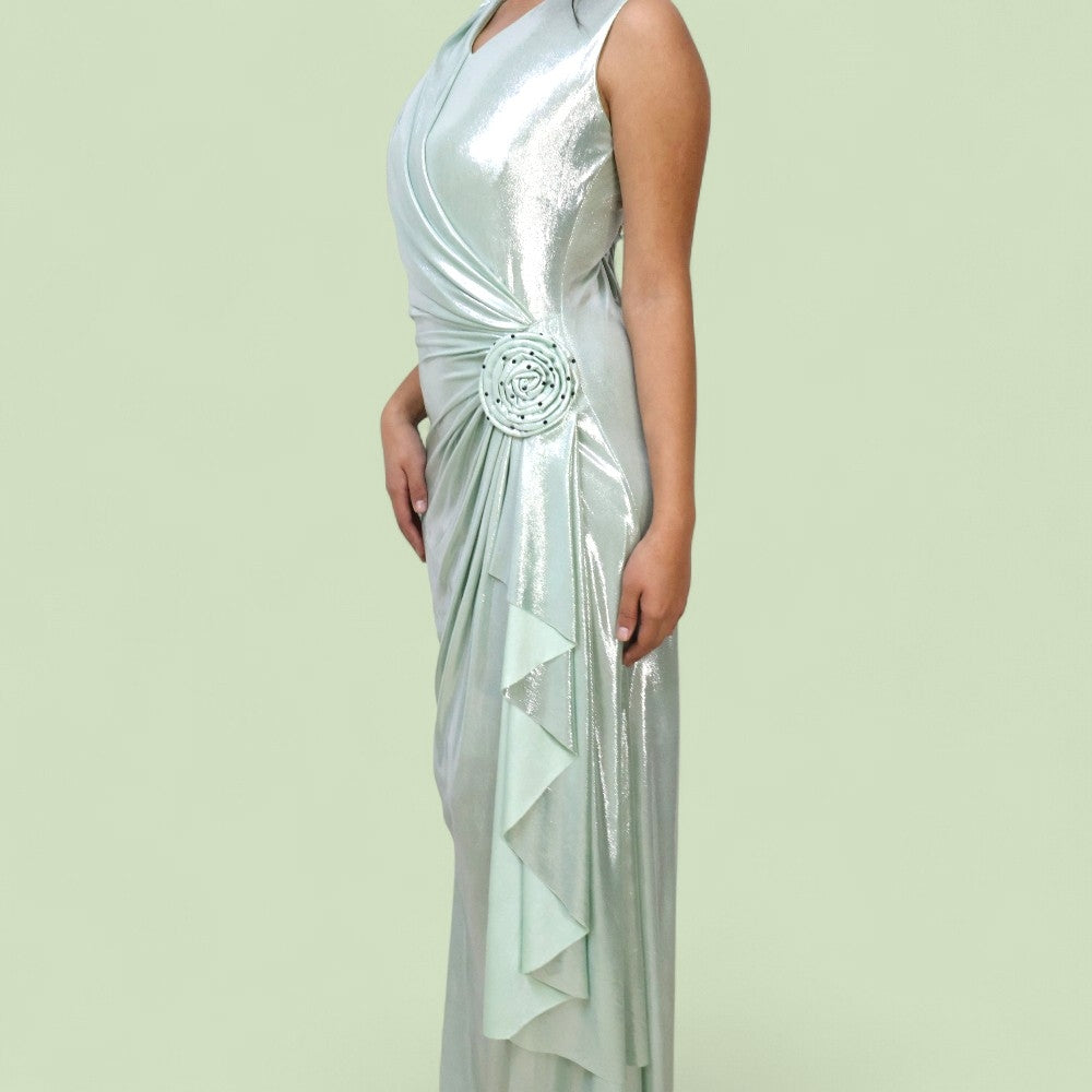Icy Mint Shimmering Dress