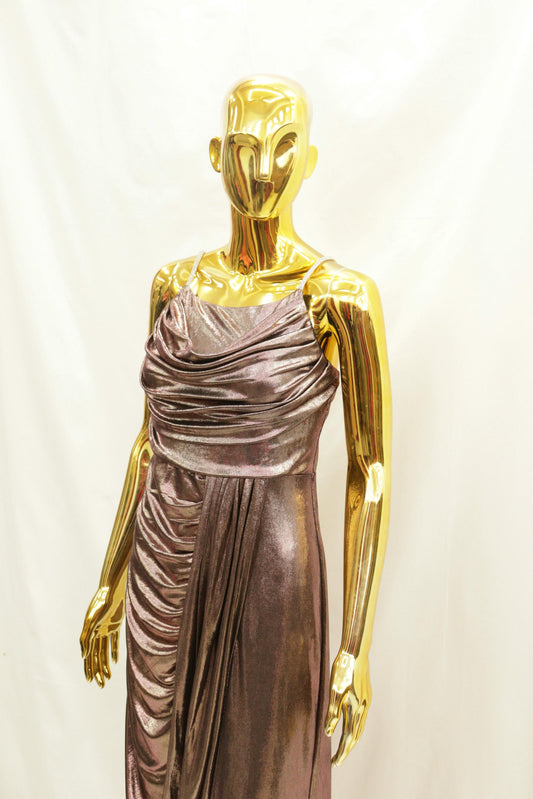 Stretchable metalic look dress