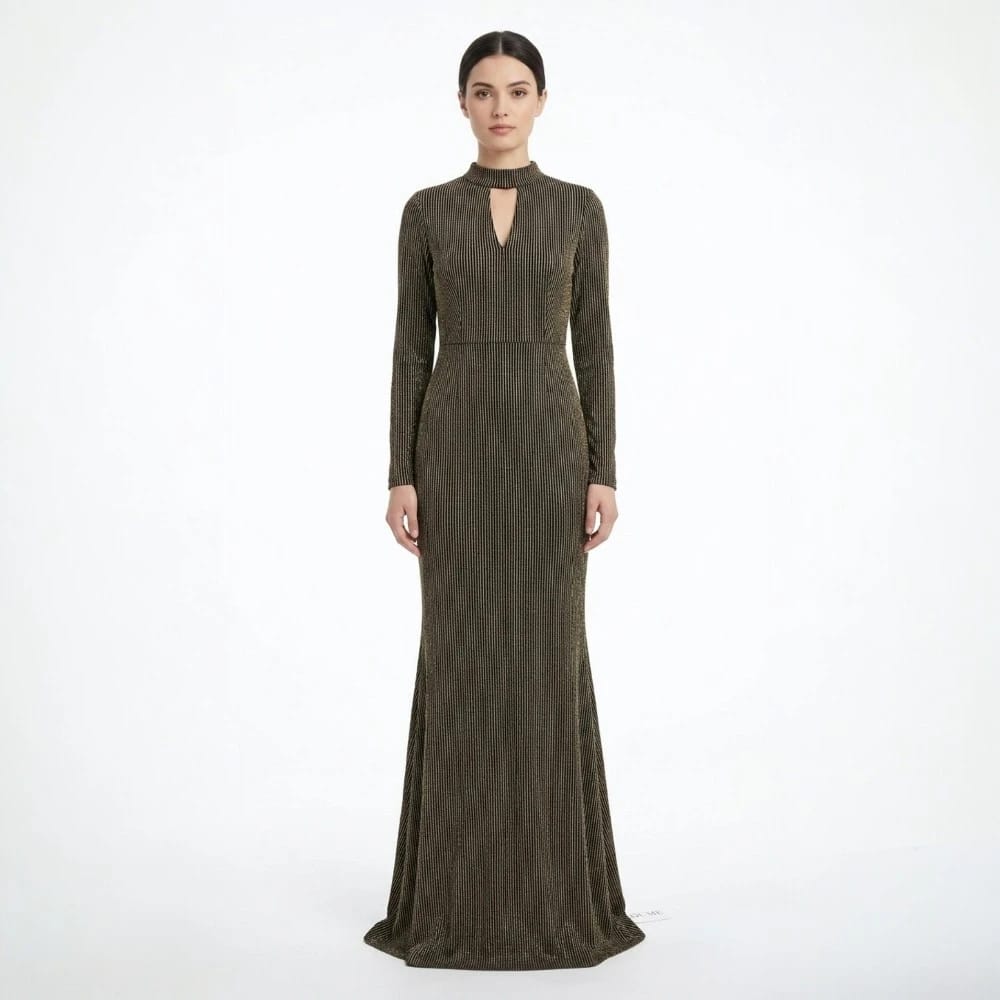 Dark Brown Sheath Dress