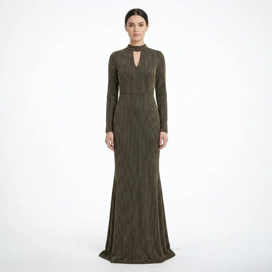 Dark Brown Sheath Dress