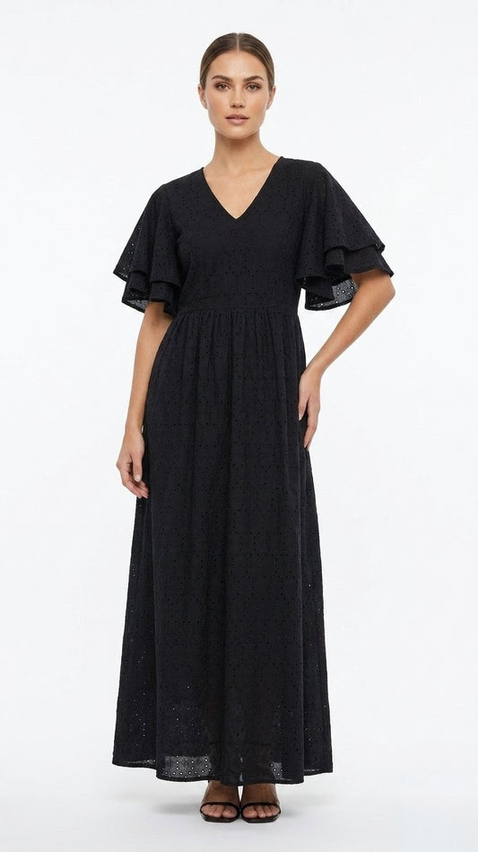 Black Empire Waist Dress