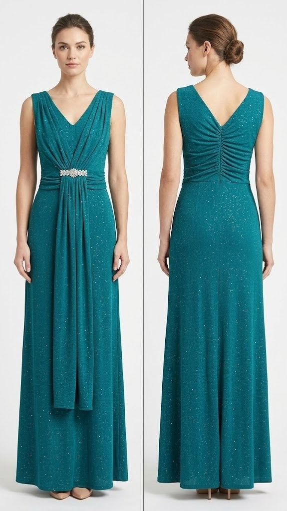 Sleeveless Blue Stone Dress